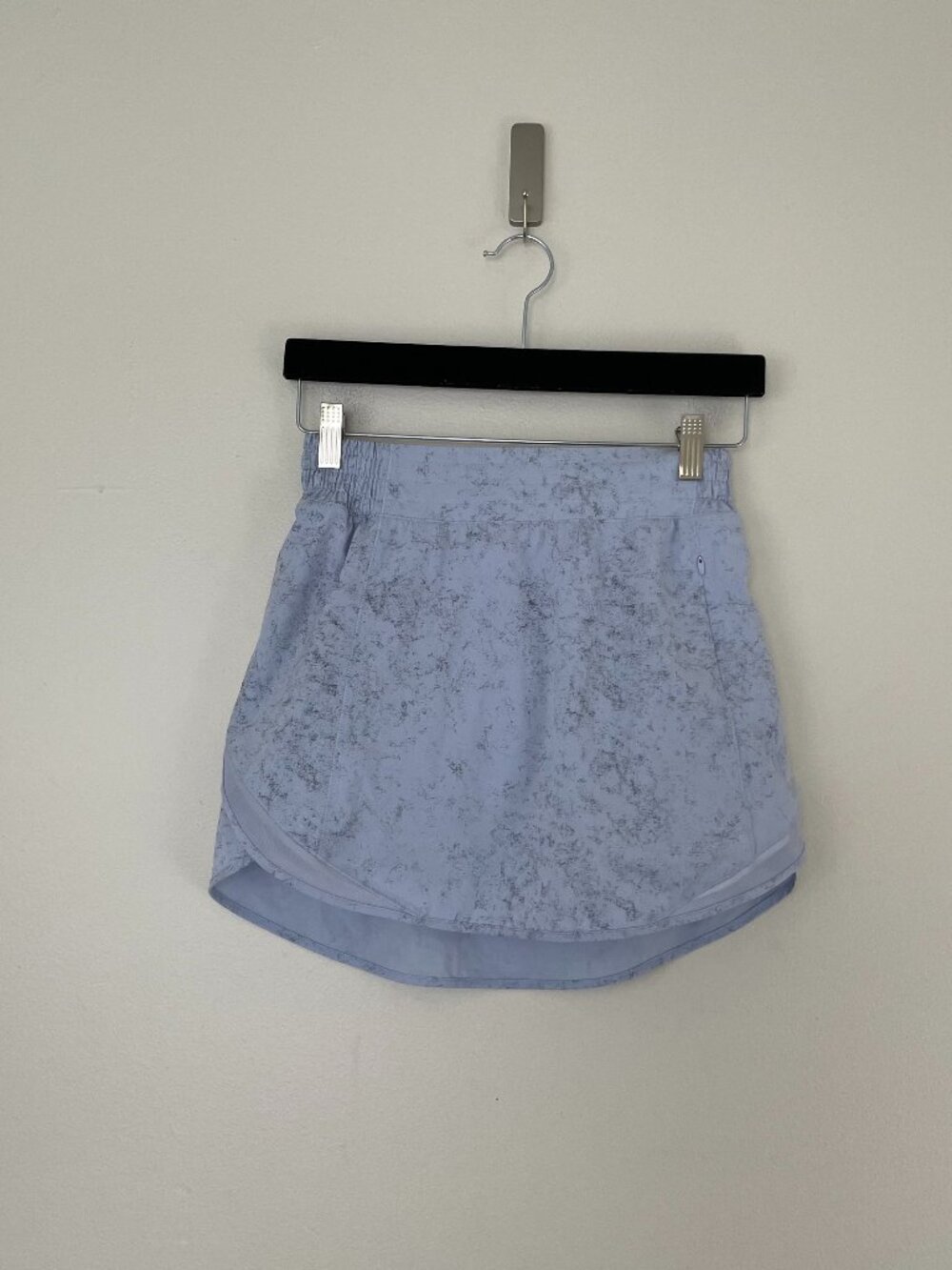Lululemon Hotty Hot High-Rise Skirt Gravel Dust Pastel Blue Multi Size 4